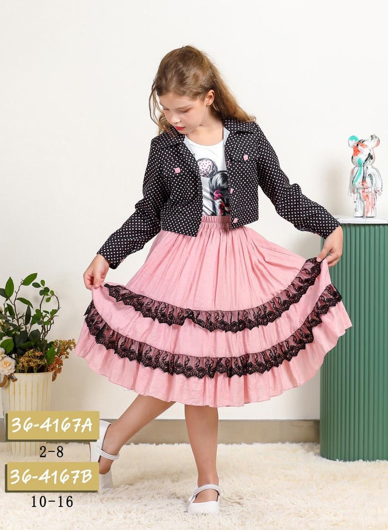 Girls dress in the latest fashion trends suitable for holidays and special occasions