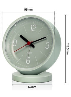 Deli Nusign NS886 Silent Analog Alarm Clock - Sleep Aid Night Light, Snooze & ±1s/day Accuracy, Green  - Image 3