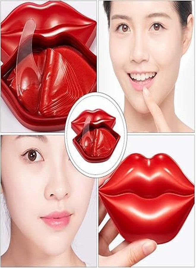 SWOPPLY 20Pcs Moisturizing/Plumping Lip Mask, Restores Moisture Mask for Dry Lips and Lines Overnight Care, Gel Treatment Masks(Pink) - Image 4