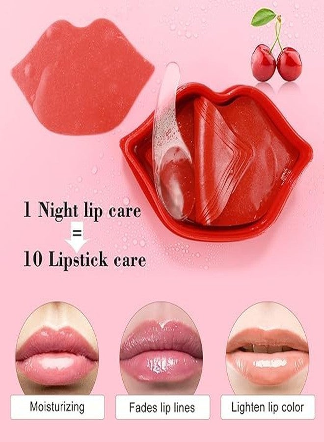 SWOPPLY 20Pcs Moisturizing/Plumping Lip Mask, Restores Moisture Mask for Dry Lips and Lines Overnight Care, Gel Treatment Masks(Pink) - Image 3