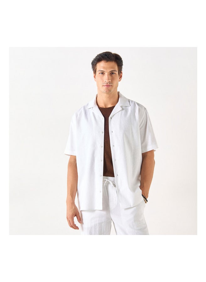 Iconic Relaxed Fit Linen Blend Shirt  - Image 1
