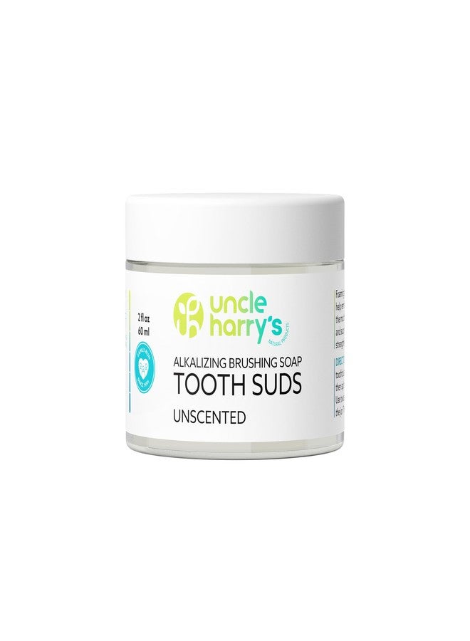 Uncle Harry's Non-Abrasive Unscented Brushing Soap Tooth Suds | Natural Remineralizing Toothpaste Freshens Breath & Promotes Enamel | Vegan Fluoride Free Toothpaste (2 oz) - Image 1