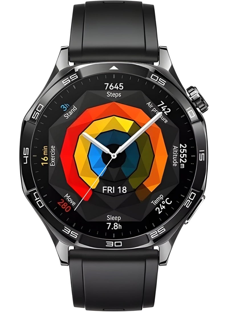 Smart Watch – Elegant Design, Running & Cycling Modes, Health Monitoring, 14-Day Battery, Android & iOS, Black - Image 3