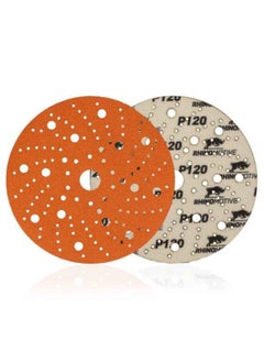 RHINOMOTIVE CERAMIC EXTREME+ Abrasive Discs 150MM MULTIHOLE Grit 120 50Pcs  - Image 1