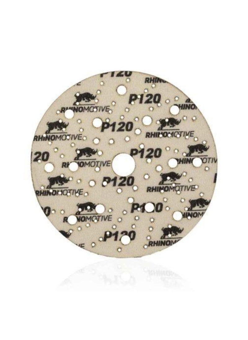 RHINOMOTIVE CERAMIC EXTREME+ Abrasive Discs 150MM MULTIHOLE Grit 120 50Pcs  - Image 3