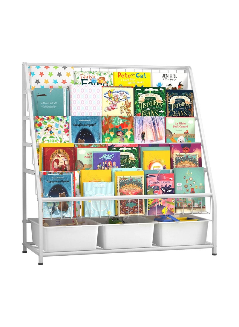 DubaiGallery Kids Toy Rack Organizer Cabinet Storage Book Shelf Container Box Baby Children Shelves Bookshelf Organizer Story Book  - Image 2