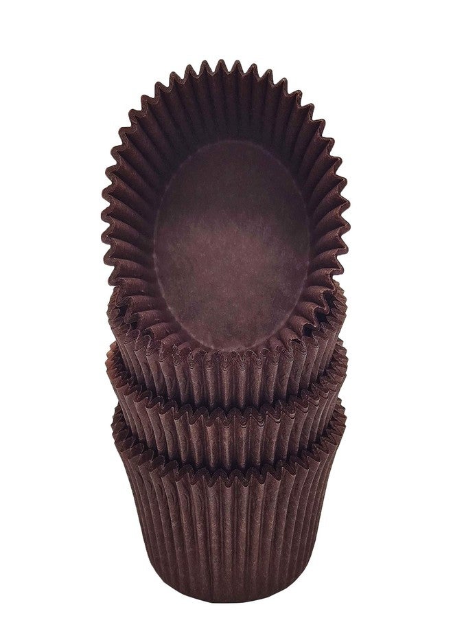 Mombake Premium Coffee Greaseproof Cupcake Liners Muffin Paper Baking Cups Standard Size, 100-Count - Image 3