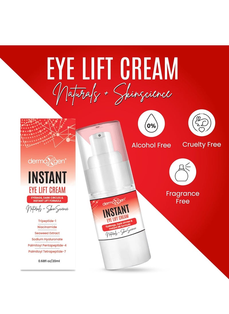 dermaxgen - Rapid Reduction Eye Cream - Eye Cream Anti Aging Treatment for Dark Circles - Instant Under Eye Cream - Advanced Peptide Skin Tightening Formula - Instantly Removes Puffiness Wrinkles 20ml - Image 1