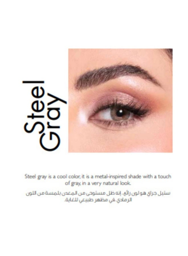 Amara Women 10 Daily Color Contact Lenses Steel Gray - Image 2