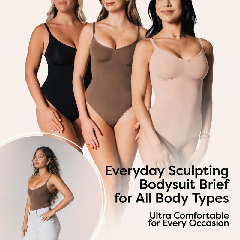 herslims Shapewear Tummy Control Bodysuit Brief: Sculpting Shaper Tank Top Shapewear Bodysuit: Snatched Waist Slimming Body Suits - Image 5