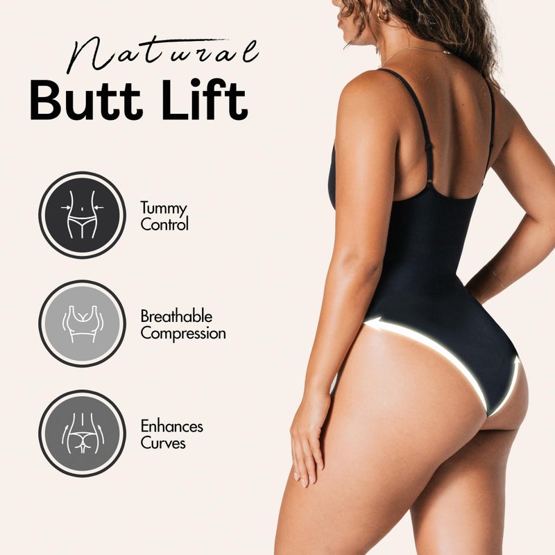 herslims Shapewear Tummy Control Bodysuit Brief: Sculpting Shaper Tank Top Shapewear Bodysuit: Snatched Waist Slimming Body Suits - Image 3