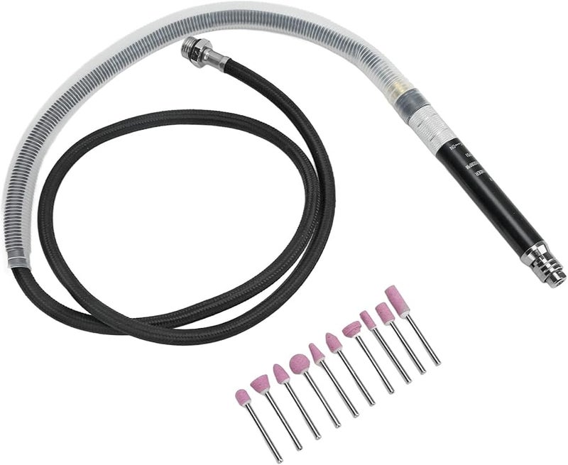 مجموعة مطحنة قلم هوائية عالية السرعة من سبائك الزنك 1 8 بوصة للطحن المعدني - Image 3