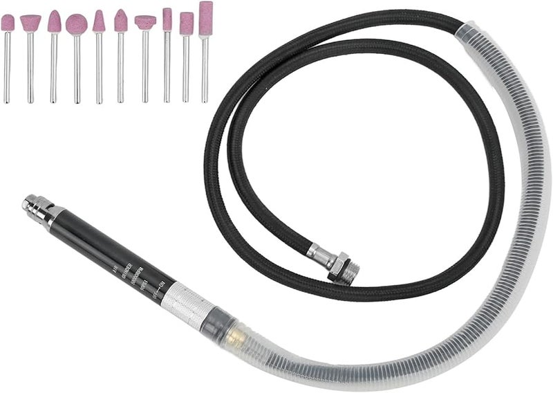 مجموعة مطحنة قلم هوائية عالية السرعة من سبائك الزنك 1 8 بوصة للطحن المعدني - Image 4