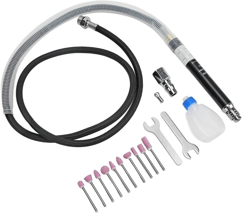 مجموعة مطحنة قلم هوائية عالية السرعة من سبائك الزنك 1 8 بوصة للطحن المعدني - Image 2