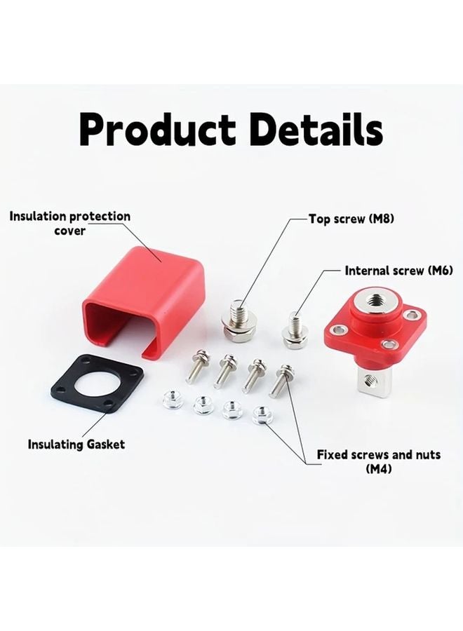 قطعتان من طرفيات النحاس عالية التيار مربعة الشكل للجدار لتخزين طاقة بطارية الليثيوم - Image 4