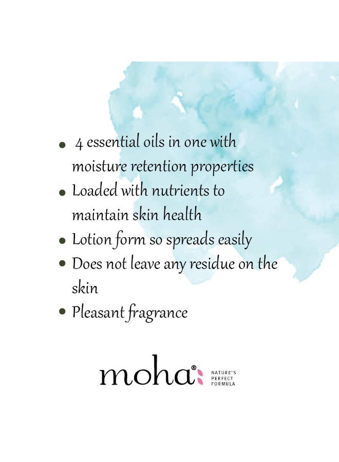 MOHA Moisturizing Lotion for extra Dry Skin Deep Moisture For Face & Body With Benefit of Aloe Gel, Almond, Coconut & Olive Oil - 200ml (Pack of 1) - Image 4