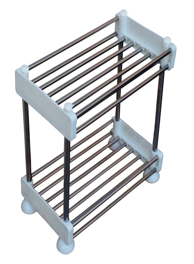 Pindia 2 Tier Stainless Steel Multi Utility Storage Rack - Image 1