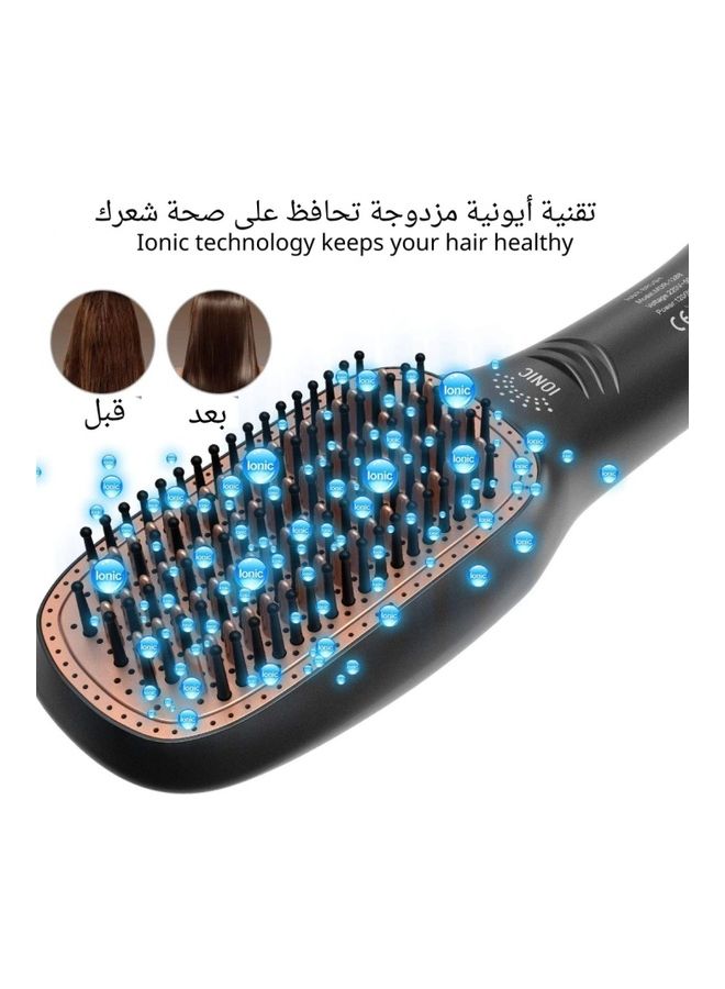 ELTRAZONE 3-in-1 Professional Hair Dryer Brush – 1200W Volumizer, Straightener & Curler | Hot Air Blow Dry Brush with Ion Technology | Anti-Frizz, Fast Styling Tool for All Hair Types – 43cm, Black - Image 3
