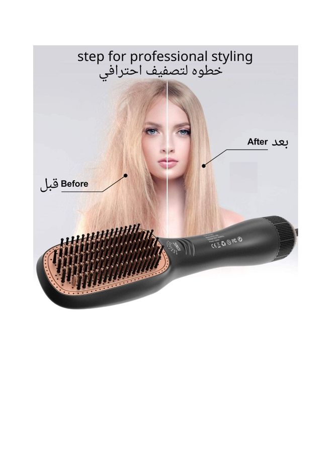 ELTRAZONE 3-in-1 Professional Hair Dryer Brush – 1200W Volumizer, Straightener & Curler | Hot Air Blow Dry Brush with Ion Technology | Anti-Frizz, Fast Styling Tool for All Hair Types – 43cm, Black - Image 5