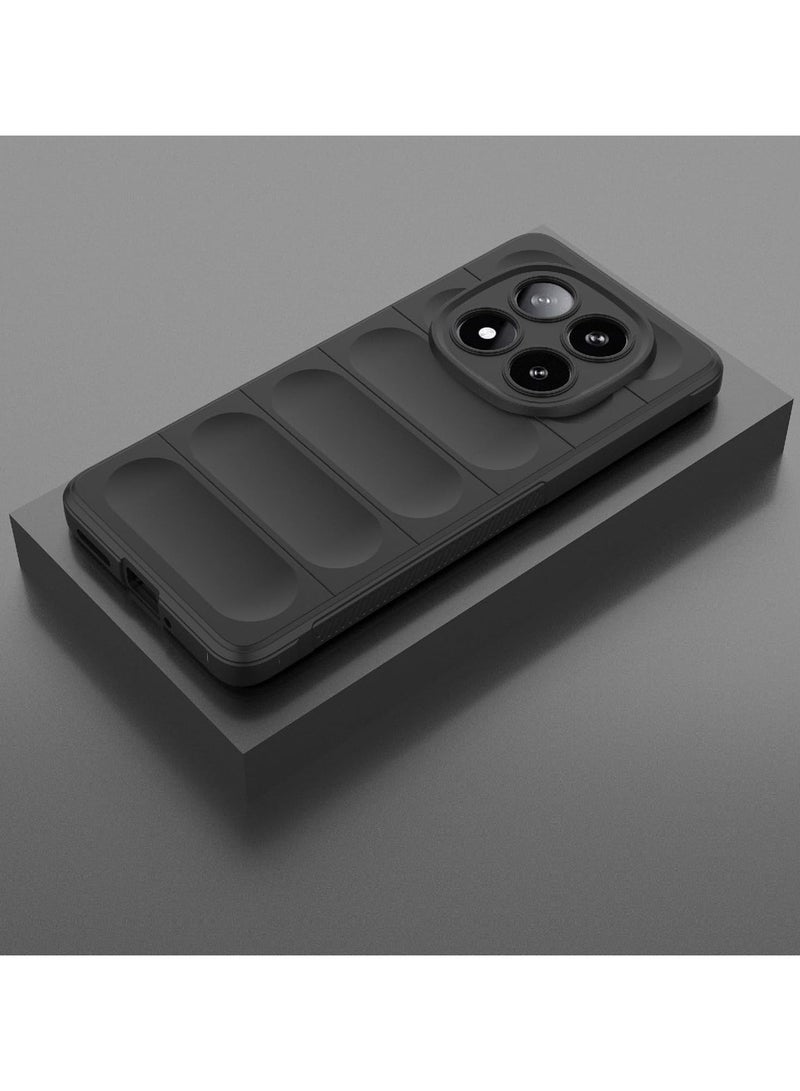 جراب redmi note 14 pro 4g  ماجيك شيلد مرن مضاد للصدمات وحماية كاملة للخدوش مع حماية للكاميرا مزود ببطانة داخلية لهاتف ريدمي نوت 14 برو - Image 2