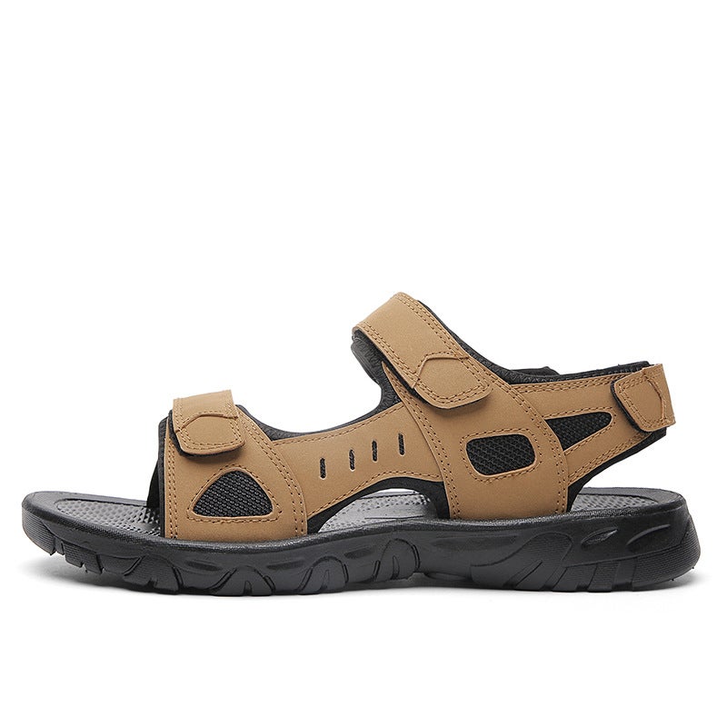 2024 Summer Plus Size Beach Shoes Thick Sole Non-Slip Retro Sandals Open Toe Wading Men'S Shoes Lightweight Breathable Casual Shoes - Image 1