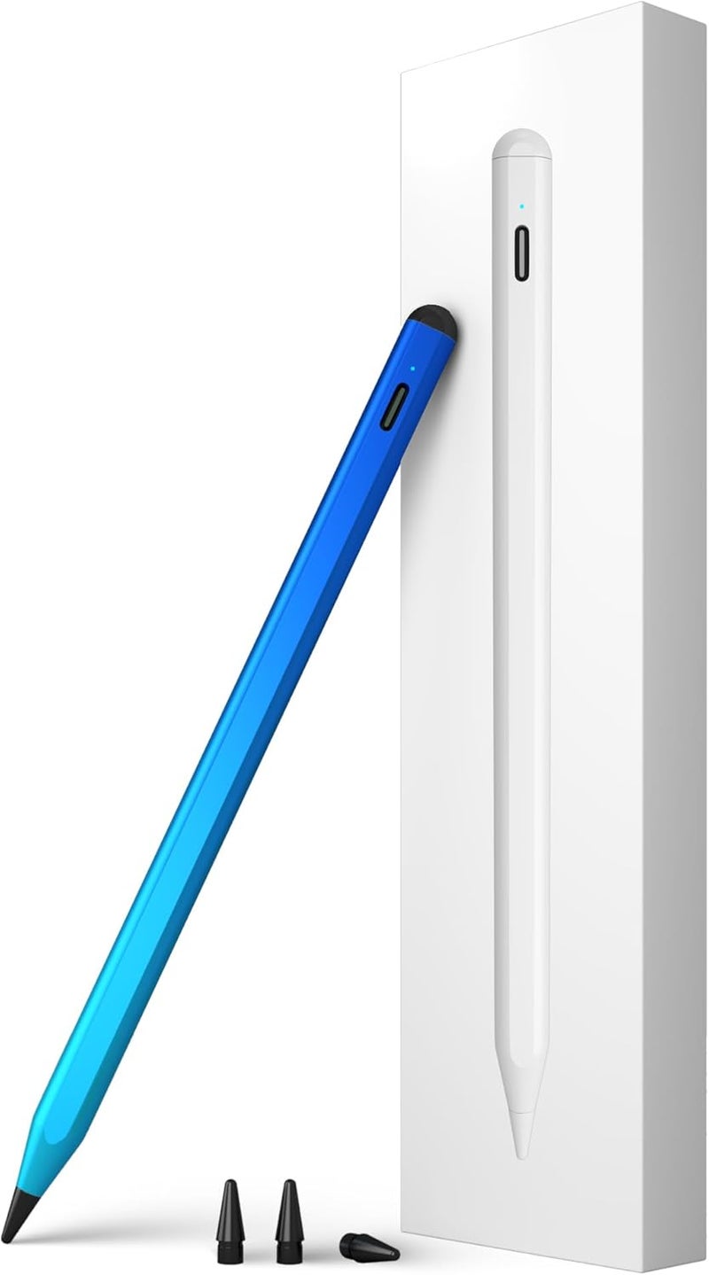 iafer Pencil for iPad 2018-2026, Fast Charge Tilt Sensitivity Palm Rejection Stylus Pen for iPad A16 11/10/9/8/7/6th Gen, Pro 11/12.9/13 M4, Air 3/4/5/M2/M3, Mini 5/6/7/A17 Pro - Image 1