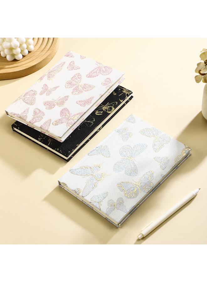 Bluejw Simple Small Fresh Antique High-level Butterfly Creative Notebook Hardcover A5 Notepad Student Horizontal Line Diary - Image 5