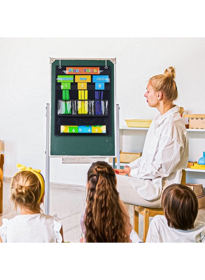 Eamay Counting Caddy & Place Value Pocket Chart For Classroom And Homeschool(Black) - Image 2