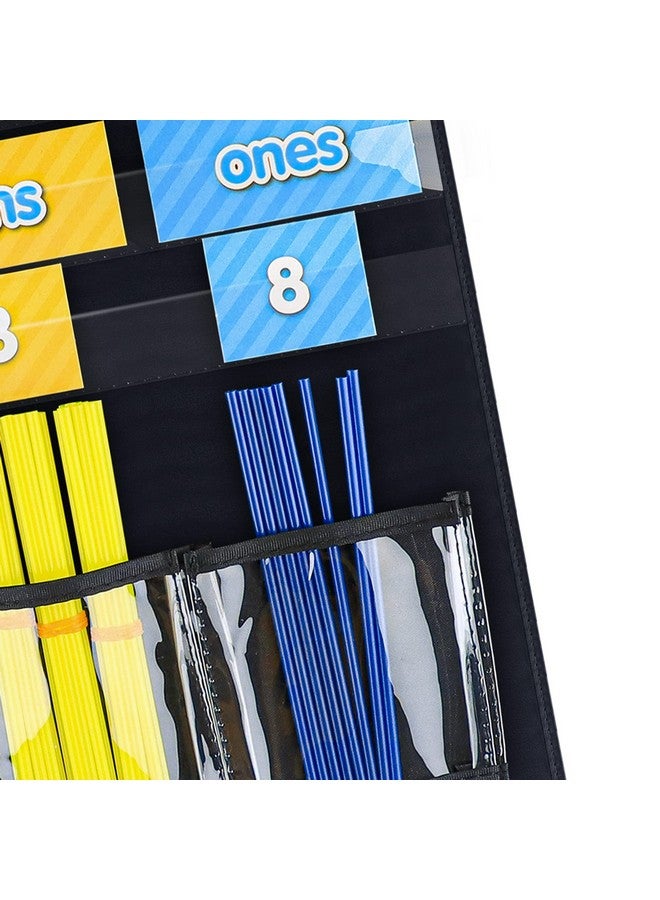 Eamay Counting Caddy & Place Value Pocket Chart For Classroom And Homeschool(Black) - Image 4