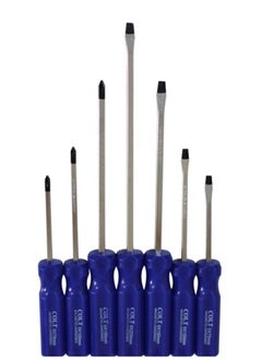 Colt 7 pcs Magnetic Screwdriver Set with Hammer Head 3 Phillips 4 Flat Head Slotted  - Image 2