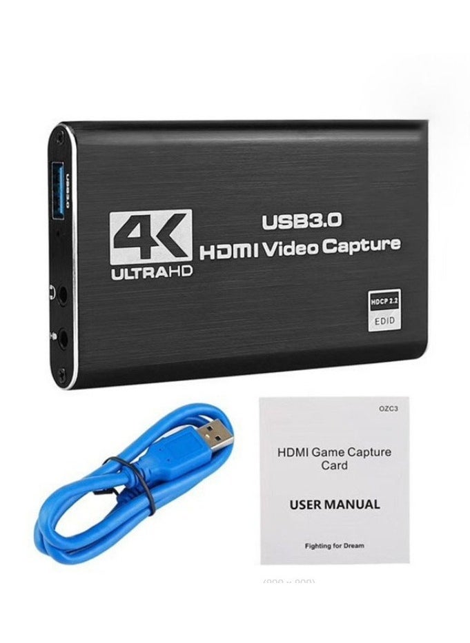 أواسيس لينك بطاقة التقاط فيديو بدقة 4K - منفذ USB 3.0، ومنفذ HDMI Loop Out، وميزة التوصيل والتشغيل للألعاب/البث المباشر  - Image 1