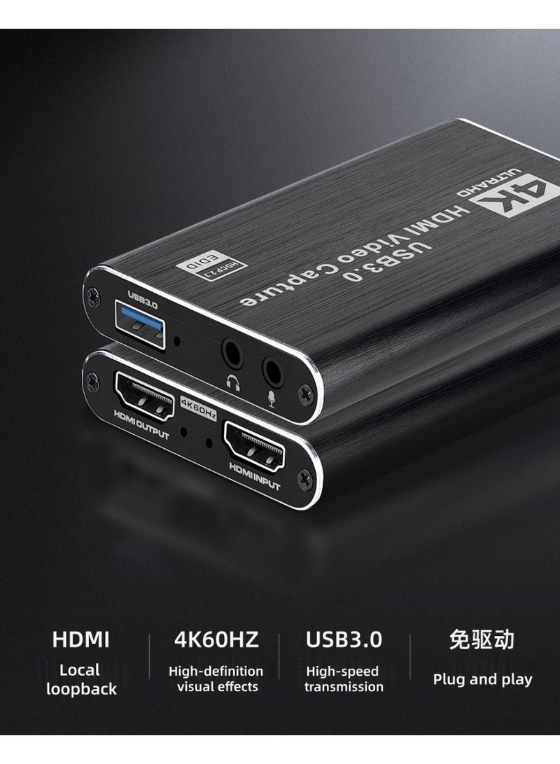 OasisLink Capture Card, 4K Video Capture Card, USB 3.0 1080P 60fps HDMI Audio Video Capture Device , Portable Video Converter Game Capture Adapter for Gaming Streaming - Image 2