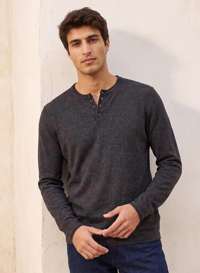 سبلاش فيڤ Smart Henley Neck Sweater