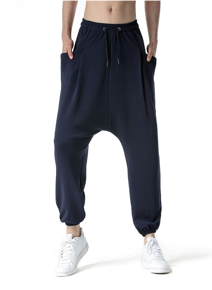 Loquat - Men's Big Pocket Loose Harun Sweatpants - Image 1