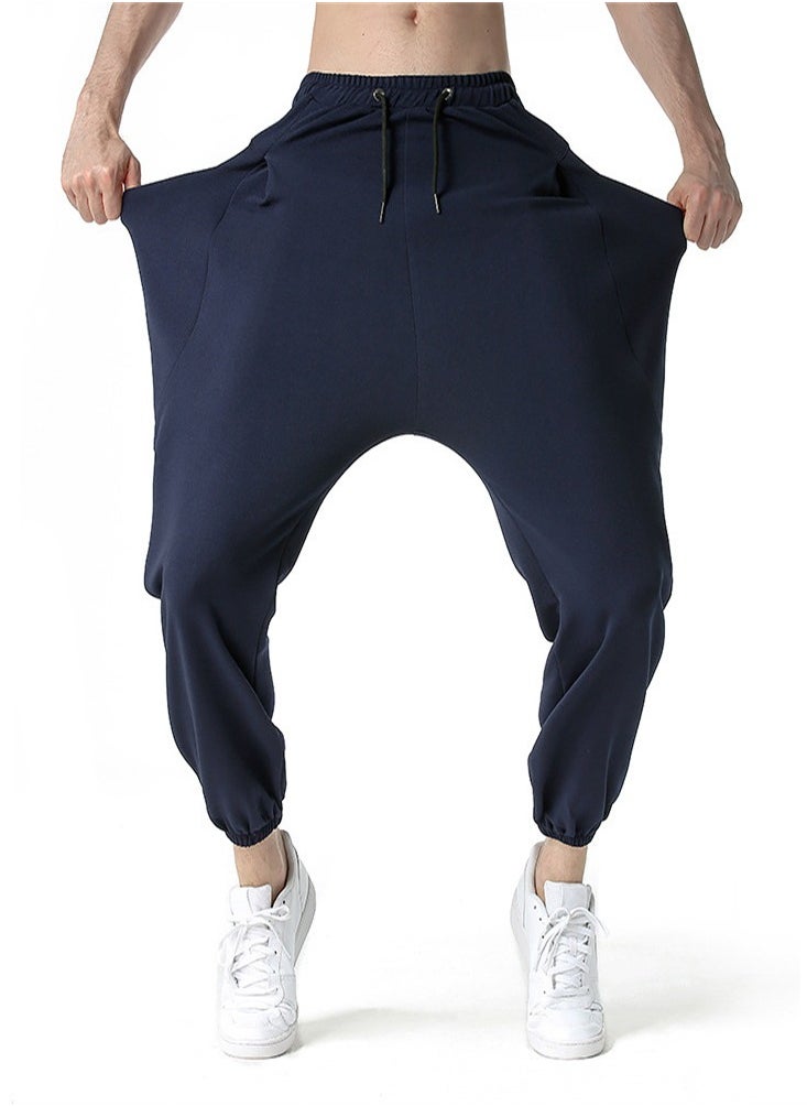 Loquat - Men's Big Pocket Loose Harun Sweatpants - Image 1