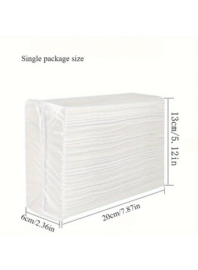 عبوتان مناديل ورقية تجارية ثقيلة 100 ورقة لكل منهما - قيمة بالجملة باللون الأبيض - Image 4