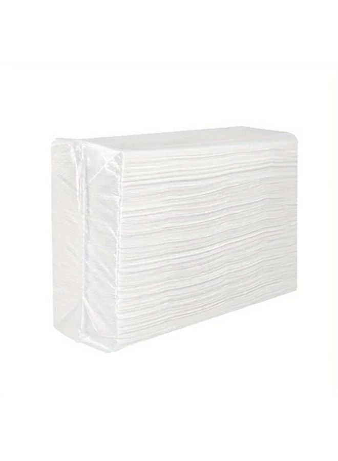 عبوتان مناديل ورقية تجارية ثقيلة 100 ورقة لكل منهما - قيمة بالجملة باللون الأبيض - Image 3