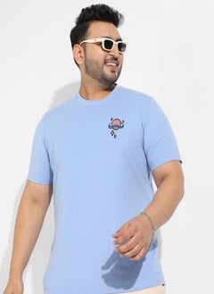 Instafab Plus Men's Pastel Blue Open Mind T-Shirt  - Image 1