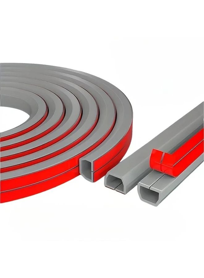 غلاف كابل لاصق ذاتي أبيض 78 74 بوصة واقي أسلاك للحائط والأرضية - Image 3