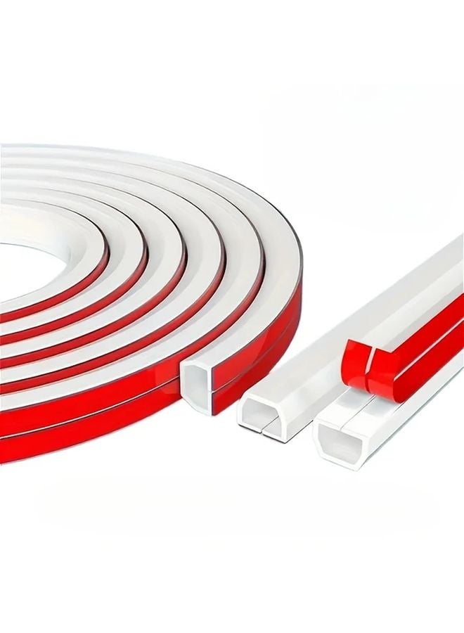 غلاف كابل لاصق ذاتي أبيض 78 74 بوصة واقي أسلاك للحائط والأرضية - Image 2