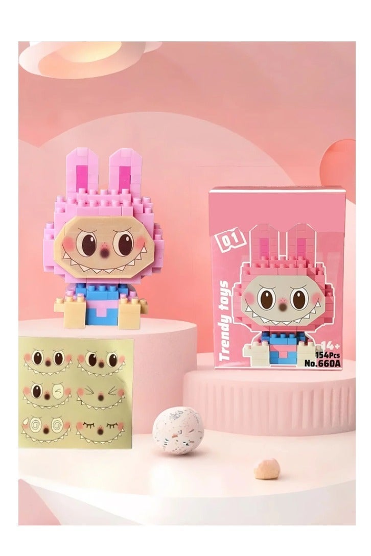 LABUBU Forest Secret Base Series Building Blocks - Ideal Gift for Kids & Adults Design Action Figures Collectible Toys Home Decorations - Image 1