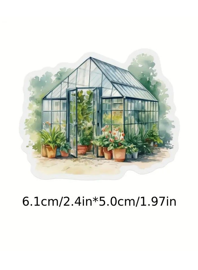 Goolsky GUTBD 50pcs of Cartoon Graffiti Stickers from The Garden Cabin Series, Perfect for DIY Decorating Travel Cases, Skateboards, Guitars, Water Bottles, And Laptops with Waterproof Designs. - Image 3