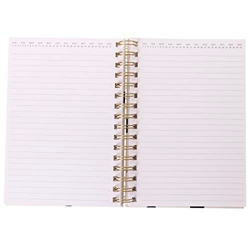Graphique Hardbound Spiral Journal Polka Dot Design Premium Paper Notebook Diary Lists Record Month and Date Great Gift 160 Ruled Pages 625 x 825 - Image 3