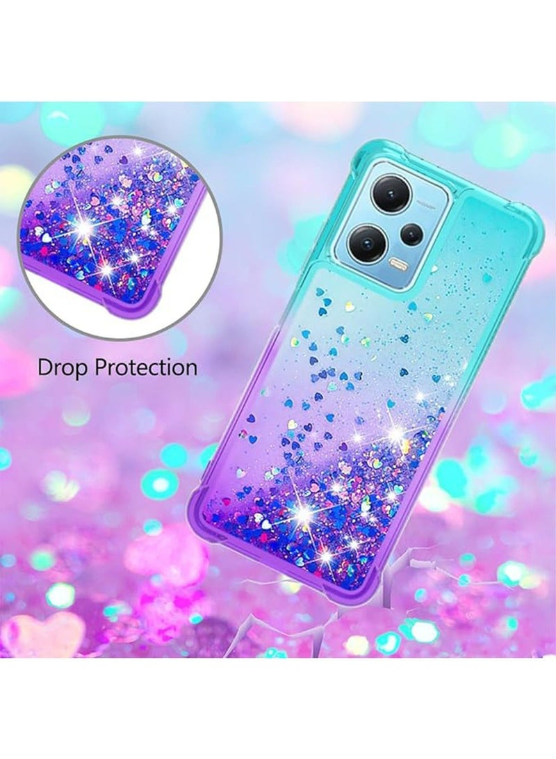 TEAM LUXURY Xiaomi Redmi Note 12 Pro 5G Case Cover Transparent Soft TPU Bling Comfortable Touch Function Protective Full Back Cover Protection Anti-drop Anti-scratch Mobile Phone Accessory - Image 2