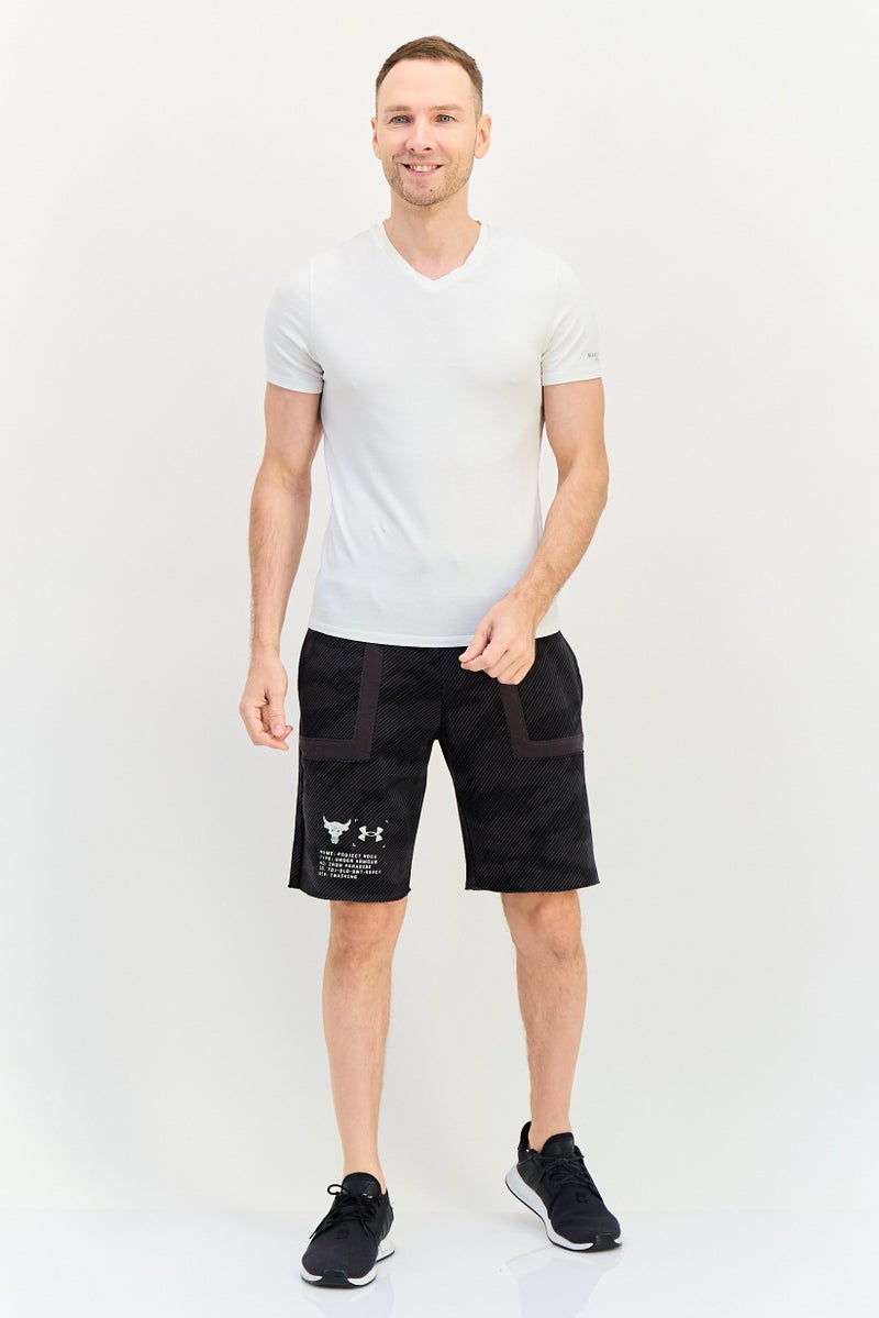 UNDER ARMOUR Dwayne x Under Armour Men Loose Fit Outdoor Shorts, Black - Image 4