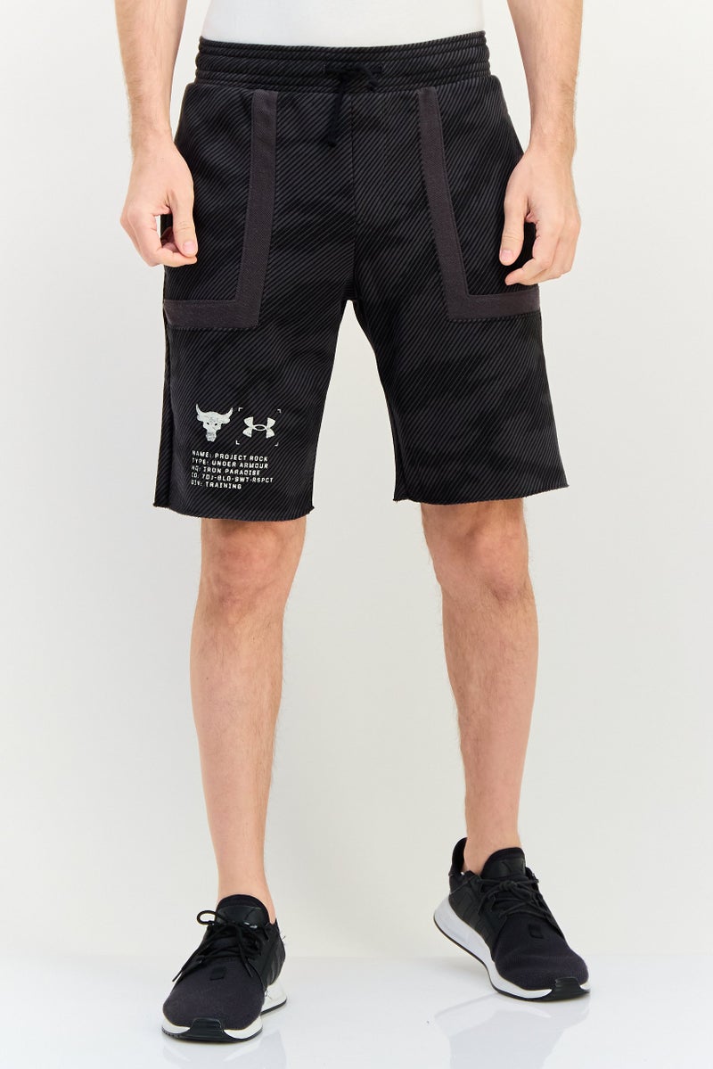 UNDER ARMOUR Dwayne x Under Armour Men Loose Fit Outdoor Shorts, Black - Image 1