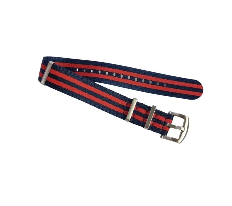 Bluejw Jettda Hot Sale Replacement 1.4mm Thick Nylon Seat Belt Watch Strap – 20mm 22mm Glossy Fabric Wrist Band for Easy Watch Strap Replacement - Image 4