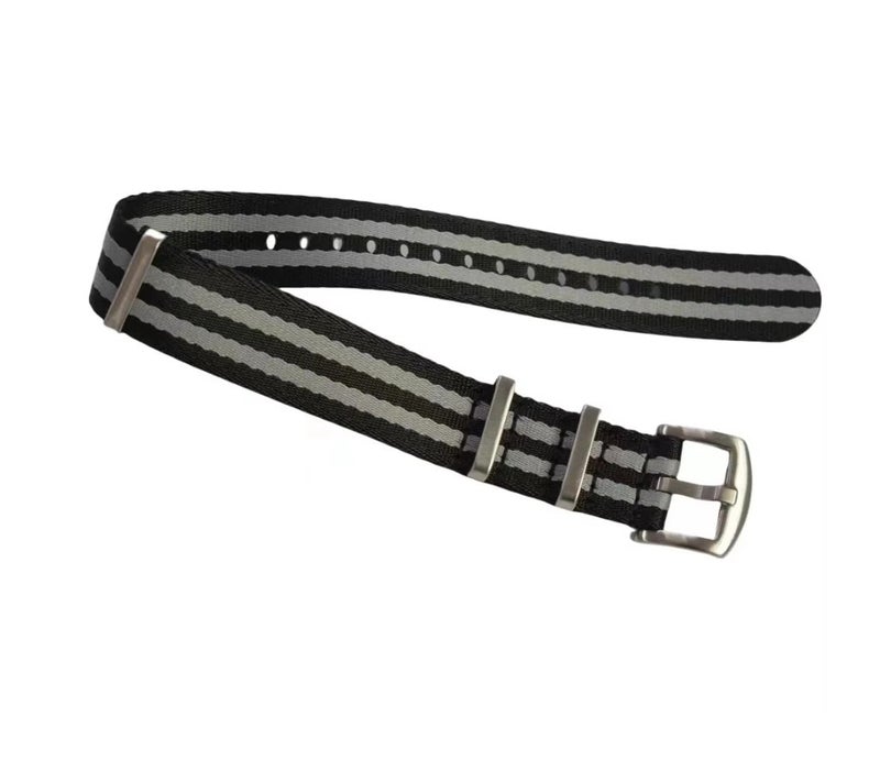 Bluejw Jettda Hot Sale Replacement 1.4mm Thick Nylon Seat Belt Watch Strap – 20mm 22mm Glossy Fabric Wrist Band for Easy Watch Strap Replacement - Image 3