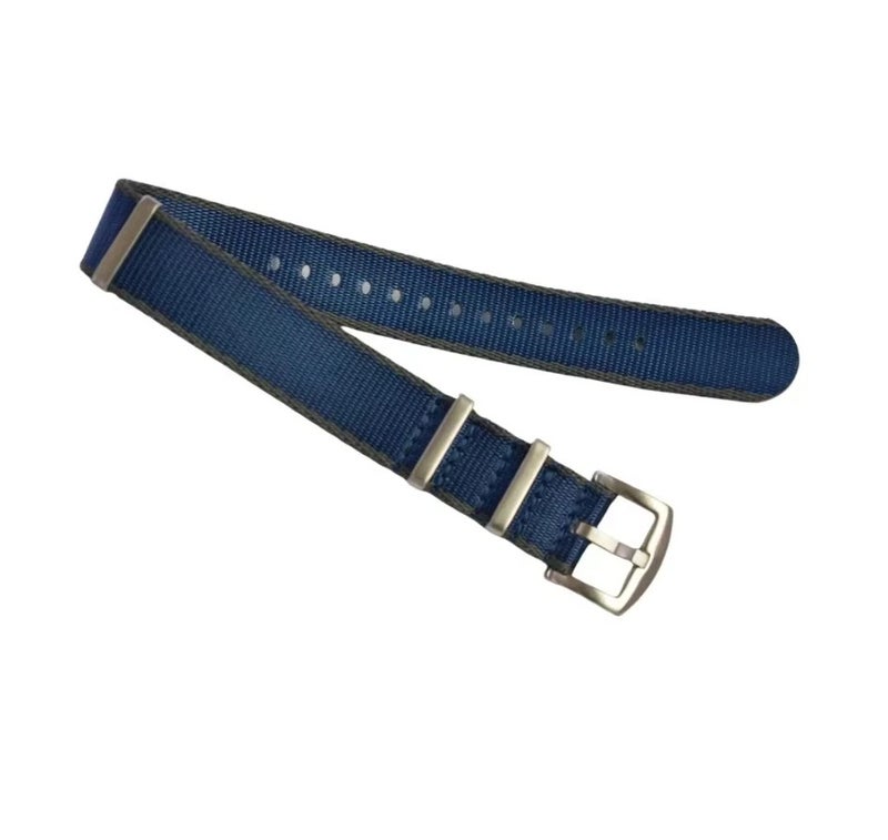 Bluejw Jettda Hot Sale Replacement 1.4mm Thick Nylon Seat Belt Watch Strap – 20mm 22mm Glossy Fabric Wrist Band for Easy Watch Strap Replacement - Image 5
