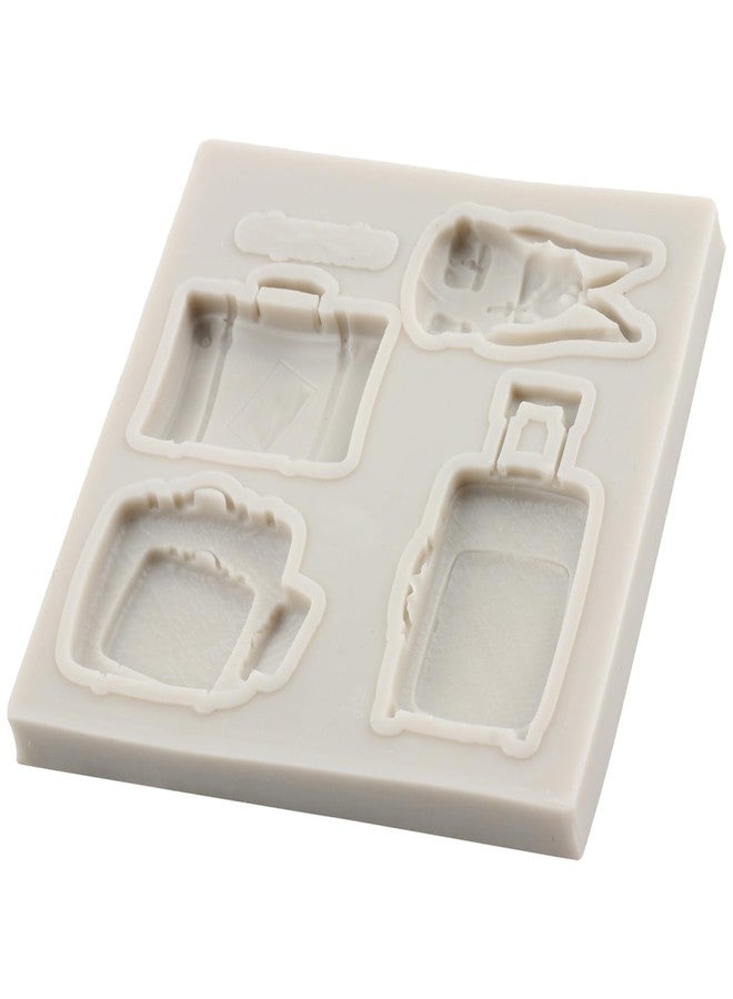 YANQINMS Travel Luggage Bag Silicone Fondant Molds For Cake Decorating Cupcake Topper Chocolate Gum Paste Candy Polymer Clay - Image 3